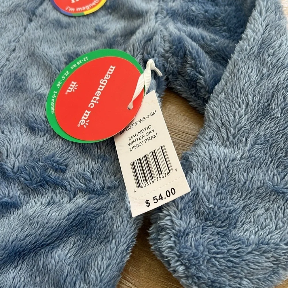 Magnetic Me Baby Boy Minky Pram Winter Sky Blue Newborn 3-6 months - Picture 3 of 7